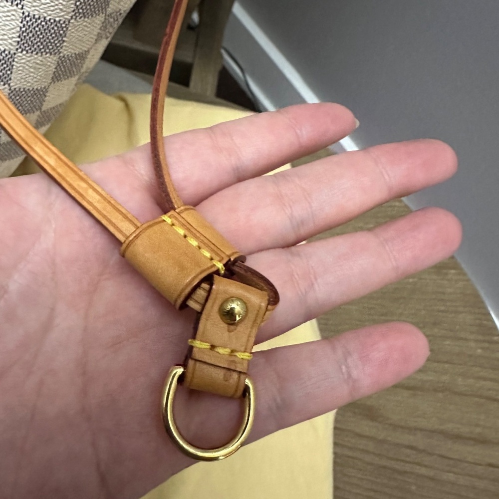LV Neverfull MM Damier Azure Rose Beige - Picture 13 of 16